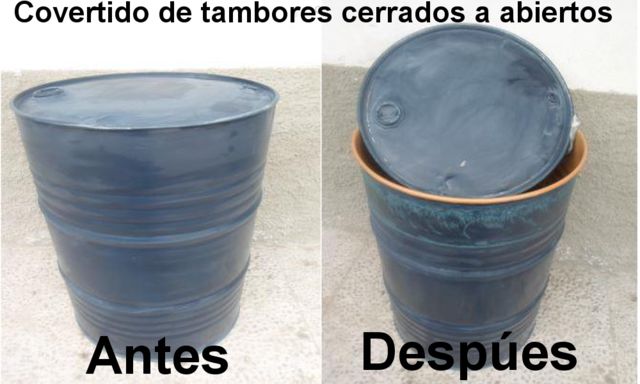Comvertido de tambo cerrado a abierto